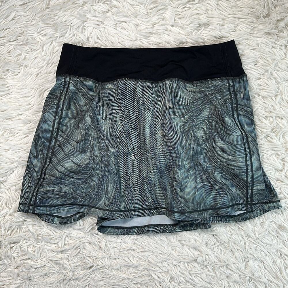 Lululemon Pace Rival Skirt (Tall) *No Panels 15" Dimensional Icing Blue Multi /